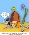 Cartoon: Taucheranzug (small) by Karsten Schley tagged sport,geschichte,tauchen,erfindungen,business,wirtschaft