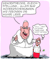 Cartoon: Vatikan und Gender... (small) by Karsten Schley tagged vatikan,mittelalter,papst,gender,religion,gleichstellung,chauvinismus,kirche,katholizismus,kindesmissbrauch,sex