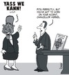 Cartoon: YASS WE KANN! (small) by Karsten Schley tagged merkel,elections,germany,obama,usa,politics