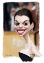 Cartoon: Anne Hathaway (small) by alvarocabral tagged caricature