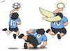 Cartoon: Life of Maradona (small) by cartoonistzach tagged diego,maradona,football,sports,obituary
