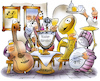 Cartoon: Musikertreffen (small) by HSB-Cartoon tagged musik,musiker,musikstammtisch,feiern,fröhlich,gastronomie,gemütlichkeit,instrumente,musikinstrument,geige,chello,trompete,gitarre,trommel,drums,schlagzeug