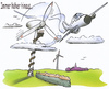 Cartoon: Windrad (small) by HSB-Cartoon tagged wind,windenergie,windrad,energie,ökologie,flugzeug,aeroplane,plane,energy,hsb,cartoon,karikatur,caricature,airbrush