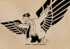 Cartoon: Merz Flügelprobe (small) by Guido Kuehn tagged merz,union,cdu,nazis,afd