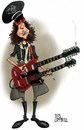Cartoon: Jimmy Page 1977 (small) by campbell tagged page,led,zeppelin,guitarist