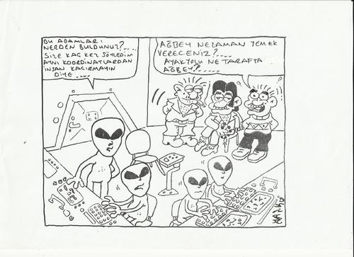 Cartoon: ufo (medium) by yasar kemal turan tagged ufo