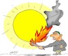 Cartoon: coldest july (small) by yasar kemal turan tagged coldest,july