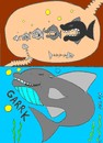 Cartoon: S M L XL XXL XXXL XSML (small) by yasar kemal turan tagged bait,fish,whale,small,large