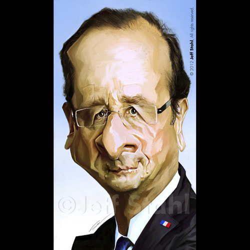 Cartoon: Francois Hollande by Jeff Stahl (medium) by Jeff Stahl tagged francois,hollande,president,france,french,politics,politique,caricature,elections,jeff,stahl
