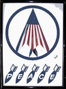 Cartoon: Peace part two (small) by Zoran Spasojevic tagged digital collage graphics america usa flag bomb emailart spasojevic paske war peace kragujevac serbia
