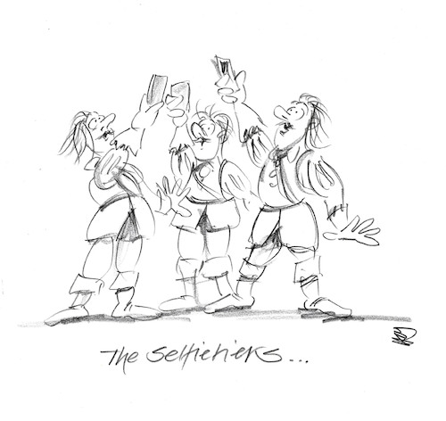 Cartoon: Selfietiers (medium) by helmutk tagged social,life