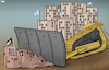 Cartoon: Bulldozer (small) by Tjeerd Royaards tagged israel,palestine,jerusalem,temple,mount,violence
