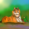 Cartoon: THE PARROT SPEAKING WITH TIGER (small) by sal tagged cartoon,tiger,parrot