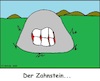 Cartoon: Der Zahnstein... (small) by Sven1978 tagged zahnstein,allegorie,zahn,stein