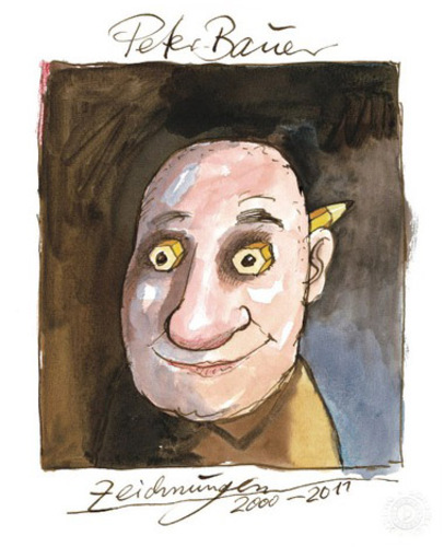 Cartoon: Buch (medium) by Peter Bauer tagged zeichner,grafik,cartoons,bücher,bauer,peter