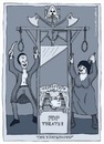 Cartoon: FDP Königsmörder gesucht (small) by smolli tagged fdp,westerwelle,königsmörder,guillotine,kasperle,theater