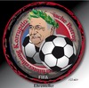 Cartoon: FIFA Ehrenteller (small) by ESchröder tagged fifa,sepp,blatter,wiederwahl,korruption,geldwäsche,bestechung,anklage