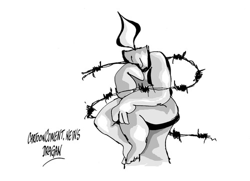Cartoon: Amnistia Internacional- ONU (medium) by Dragan tagged amnistia,internacional,onu,derechos,humanos,consejo,de,seguridad,politics,cartoon