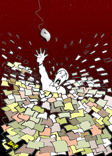 Cartoon: bureaucracy (medium) by johnxag tagged bureaucracy