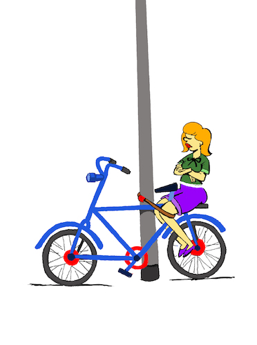 Cartoon: Bicycle Lock... (medium) by berk-olgun tagged bicycle,lock