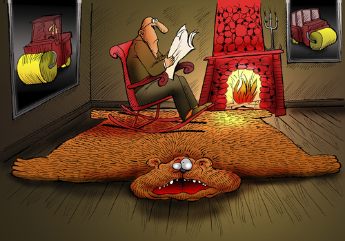 Cartoon: The Carpet... (medium) by berk-olgun tagged the,carpet