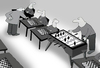 Cartoon: Chessmaster in trouble.. (small) by berk-olgun tagged chessmaster,in,trouble
