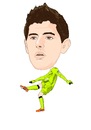 Cartoon: Courtois Chelsea (small) by Vandersart tagged chelsea,cartoons,caricatures