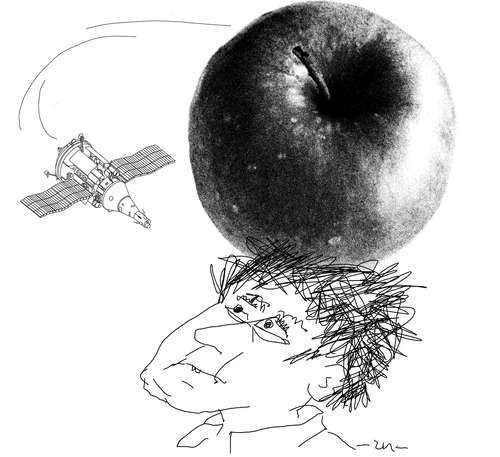 Cartoon: Tell (medium) by zu tagged tell,apple,shuttle