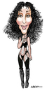 Cartoon: Cher (small) by jeander tagged cher,singer,artist