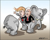 Cartoon: Presidential candidates (small) by jeander tagged donald,trump,mike,pence,gop,republican,party,president,election