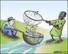Cartoon: Resources (small) by jeander tagged resources fishing rich poor food starvatin