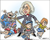 Cartoon: The new nanny (small) by jeander tagged theresa,may,pm,greatbritain,primeminister,brexit