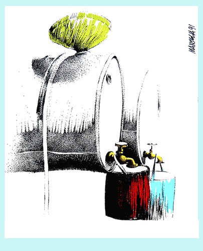 Cartoon: risorse idriche (medium) by Enzo Maneglia Man tagged risorse,idriche,acqua