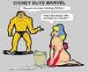 Cartoon: Disney buys Marvel (small) by cartoonharry tagged disney alice ajexis intimate naked girls
