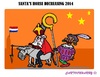 Cartoon: Dutch Santa (small) by cartoonharry tagged holland,santa,donkey,horse,blackpete