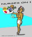 Cartoon: Nurses On One 15 (small) by cartoonharry tagged nurse,sexy,girl,clown,cartoonharry