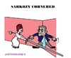 Cartoon: Sarkozy (small) by cartoonharry tagged france,sarkozy,cornered,campaign,money