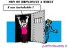 Cartoon: Son Diplomat Thief (small) by cartoonharry tagged son,diplomat,thief,inviolable,rules