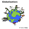 Cartoon: Globalisierung (small) by Pascal Kirchmair tagged globalisation,globalization,globalisierung,war,economy,politik,politics,usa,poor,rich,countries