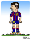 Cartoon: Lionel Messi (small) by Pascal Kirchmair tagged lionel,leo,messi,caricature,karikatur,cartoon,fußball,soccer,foot,football,fc,barcelona