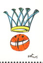 Cartoon: BASKETGALL HUMOURGRAPHY (small) by Kestutis tagged basketball humourgraphy sports kestutis lithuania joker harlequin humor