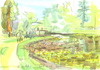 Cartoon: Bonn Botanischer Garten (small) by Kestutis tagged bonn,botanic,garden,germany,deutschland,kestutis,siaulytis,sketch,watercolor,turtle,aquarell