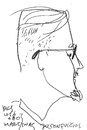 Cartoon: Cartoonist Martynas Juchnevicius (small) by Kestutis tagged cartoonist,art,kestutis,lithuania,sketch