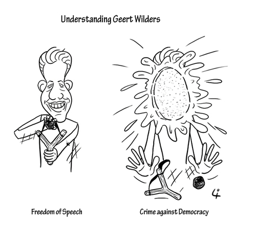 Cartoon: Understanding Geert Wilders (medium) by elke lichtmann tagged geert,wilders