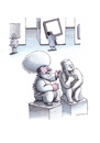 Cartoon: Der Denker und Nasreddin Hodscha (small) by Mehmet Karaman tagged denker,humor,lachen