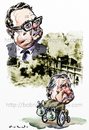 Cartoon: Allende and Pinochet (small) by Bob Row tagged allende,pinochet,chile,imperialism,cia,kissinger,neoliberalism