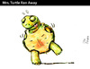 Cartoon: Mrs. Turtle Ran Away (small) by PETRE tagged love,couples,sex,autosatisfaction