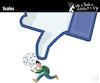 Cartoon: Scales (small) by PETRE tagged facebook networks internet scales
