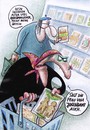 Cartoon: bratlincge (small) by Petra Kaster tagged essen ernährung märchen hexe bio food gesundheit nahrungsergänzungsmittel senioren konsum lifestyle ökologie