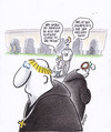 Cartoon: heiliges haar (small) by Petra Kaster tagged religionen,glauben,esoterik,christentum,klöster,mönche,frisuren